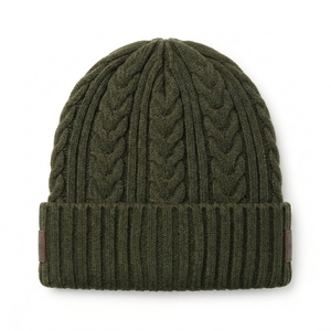 Gorro de Punto Personalizado OEM con Bordado 3D de Camuflaje, Animales/Dibujos Animados, Parche de Cuero, Gorro de Invierno de Acrílico, Suave, Cálido y Elástico - Product Image 3
