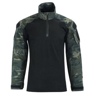 Camiseta Táctica OEM al por Mayor, 100% Algodón, Verde, para Gimnasio, Deportes, Cómoda, Transpirable, Ropa Táctica - Product Image 1