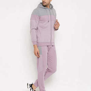 Ensemble de survêtement décontracté deux pièces pour homme, en polaire respirant, avec capuche et fermeture éclair, coupe oversize, idéal pour l'hiver – Vente en gros - Product Image 4