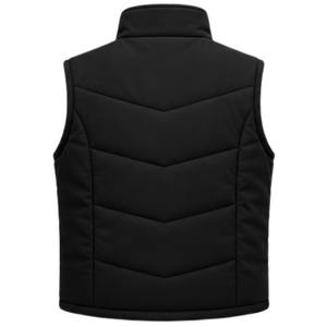 Chaleco Acolchado de Invierno para Hombre, Chaqueta sin Mangas con Cuello Alto y Cierre Completo con Cremallera, Forro Cálido, Chaleco Informal para Exteriores - Product Image 2
