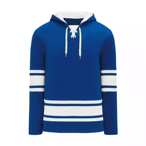 Sweat à capuche de hockey sur glace pour homme, personnalisé avec logo imprimé sur le devant, en polyester 100 %, avec impression par sublimation et transfert thermique - Product Image 3