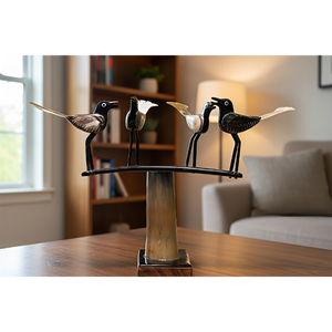 Hand-Carved Wood <b>Bird</b> Sculpture-Eco-Friendly Asian Zen Orissa SSD Market Housewarming Indoor Living Room Tabletop Home <b>Decor</b> - Product Image 6