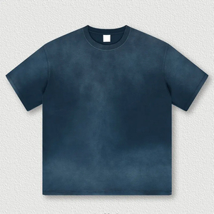 Camiseta Vintage con Logotipo Personalizado, 250 GSM, Algodón Grueso, Efecto Desgastado por el Sol, Estilo Urbano, Lavado Ácido, Corte Holgado - Product Image 6