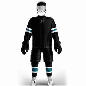 Custom Ice Hockey Uniform Sets Men Women Sublimated Solid Color Jerseys OEM Logo Printing Quick Dry Durable Adult - Product Image 1