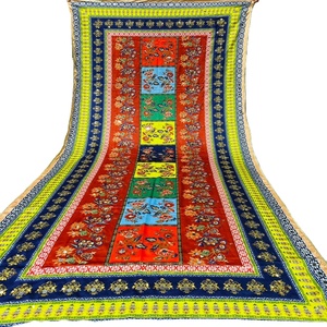 Banarasi Dupatta tradicional indio para mujer Ropa étnica de moda Chal de seda Vestidos y bufandas casuales de moda - Product Image 1