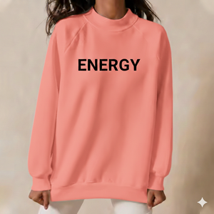 Sudadera de forro polar oversize para mujer, de manga larga, con frente anti-bolitas, de poliéster/algodón, color personalizado, informal, para otoño - Product Image 1