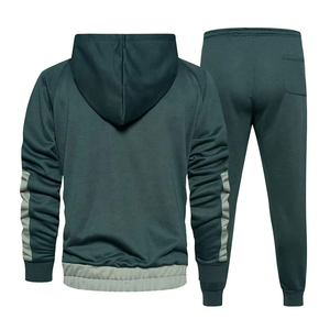 Conjunto Deportivo de Dos Piezas para Hombre, Invierno, Transpirable, Resistente al Viento, Personalizable, de Alta Calidad, Estilo Urbano, Ligero, Color Sólido - Product Image 1