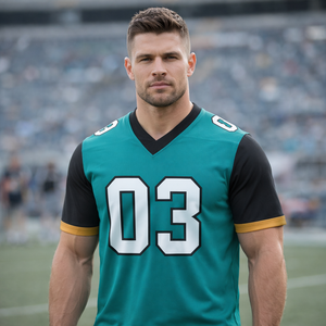 Uniforme de Fútbol Americano Sublimado Personalizado, Jersey de Juego de Secado Rápido, Transpirable, 100% Poliéster, para Clubes y Equipos, OEM Privado - Product Image 2