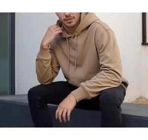 Nueva Sudadera con Capucha para Hombre, Elegante, 100% Algodón, Forrada, Manga Larga, Cuello Caído, Color Sólido, Cómoda, Tallas Grandes, Personalizable - Product Image 4