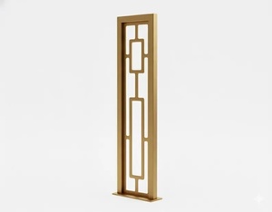 Rampe d'escalier en fer forgé de style chinois ; un produit résistant à la rouille, doté de motifs complexes et facile à assembler. - Product Image 1