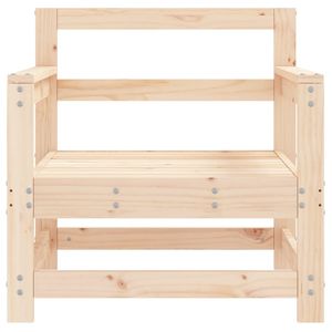 Silla de Jardín de Madera Natural Sólida, Modular Estándar de Madera de Pino, Asiento Cómodo y Elegante - Product Image 4