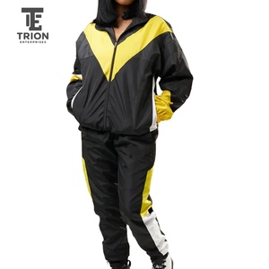 Stylish <b>Women</b> Windbreaker Tracksuit <b>Jacket</b> and Pants <b>Lightweight</b> Fabric Comfortable Fit Outdoor Sports Outfit Windbreaker - Product Image 1