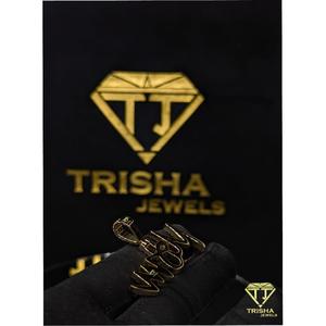 Colgante Premium Personalizado con Diseño de Diamante VVS Cultivado en Laboratorio, Chapado en Oro de 14K y Plata de Ley 925, por Trisha Jewels - Product Image 5