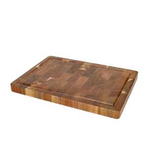 Tabla de cortar carne de madera maciza para uso de carnicero, picnic, camping, viajes, tabla de cortar ecológica, precio al por mayor - Product Image 3