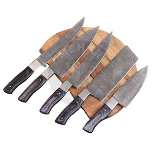 Custom Made Premium Quality Damascus <b>Kitchen</b> <b>Knife</b> Set Durable Material Damascus <b>Kitchen</b> <b>Knife</b> Set - Product Image 1