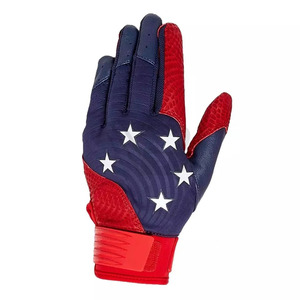 promotion New Arrival Professional <b>Baseball</b> Batting <b>Gloves</b> 100% Genuine PU Leather Custom Logo Latest Design at Reasonable Price - Product Image 2