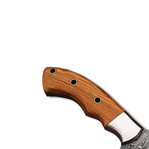 Cuchillos de caza de hoja fija de Damasco, cuchillo de camping para exteriores, cuchillos de supervivencia de Damasco hechos a mano para caza al aire libre - Product Image 6