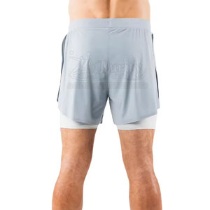 Shorts 2 en 1 de qualité supérieure, tissu extensible doux, coupe élégante, shorts 2 en 1 pour la gym - Product Image 2