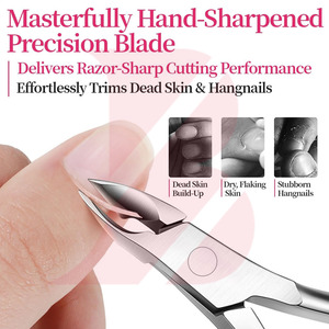 Cortacutículas de Acero Inoxidable con Acabado Espejo de Alta Pulverización, 1/4 Pulgada, Herramienta de Manicura de Precisión para Piel Muerta, para Uso en Casa y Salón - Product Image 5