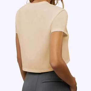 T-shirts pour femmes personnalisés en gros - Tissu en toile écologique de haute qualité - Service OEM/ODM - Product Image 2