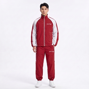 Ensemble de survêtement coupe-vent léger à capuche pour hommes, réfléchissant et personnalisable, vente en gros - Product Image 1