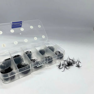 Pestañas Postizas Profesionales Hechas a Mano, Pelo Sintético, Puntas Finas, Curvatura 9D, Aspecto Natural, Suministros para Extensiones de Pestañas - Product Image 1