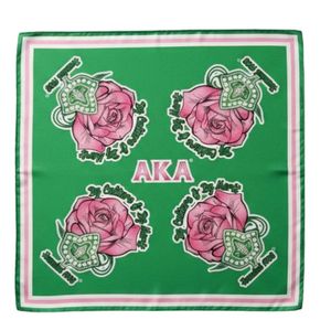 AKA Oversized Rose Ivy Scarf <b>Pink</b> Green Soft Fabric <b>Wrap</b> Premium Lightweight Fashion Accessory Elegant Style - Product Image 2