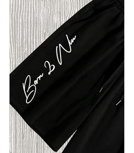 กางเกงขาสั้นลำลองผู้ชายผ้าเทอร์รี่คอตตอนขนาด 5.5 นิ้ว เอวยางยืดสูง มีกระเป๋าหลายช่อง เหมาะสำหรับใส่ในชีวิตประจำวัน เดินเล่น ชุดฤดูร้อน - Product Image 4