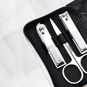 7 In 1 Stainless Steel Nail Kit With <b>Case</b> Portable Manicure Tools Set For Adults Classic Style - Product Image 2