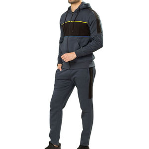 Survêtement Homme 2 Pièces Personnalisé 2026 – Tissu Coton Haute Densité – Sweat à Capuche Entièrement Zippé et Pantalon de Survêtement – Production Usine – Nouvelle Collection à Succès - Product Image 2