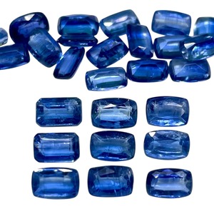 Cianita Azul Natural de 6mm y 4mm, Corte Cojín, Piedras Preciosas Sueltas Sin Tratar, Lote a Precio Mayorista para Fabricación de Joyería - Product Image 2