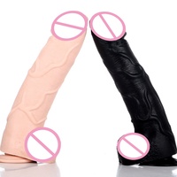 Realistischer Silikon Anal Dildo für Frauen G-Punkt Stimulator Starker Saugnapf Wasserdichtes Sexspielzeug für Erwachsene Hände Free Play Vibration