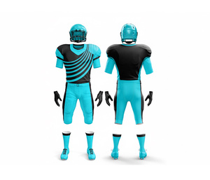 Maillots de football américain respirants, ensemble uniforme complet, sublimation personnalisée |   Tenue de football d'équipe |   Vêtements de sport en polyester respirant - Product Image 5