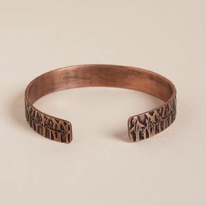 Copper <b>Bracelet</b> <b>Magnetic</b> Cuff Design Personalised Engraved Customizable Fashion JewelryFindings - Product Image 3