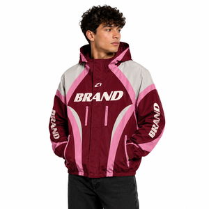 Trendy Style Custom Contrast Panel Hooded Windbreaker <b>Jacket</b> Lightweight Streetwear Men's <b>Jackets</b> OEM Private Label Supplier USA - Product Image 1