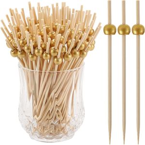 200 Pezzi Spiedini in Bambù da 4,7 Pollici per Antipasti, Bevande, Dessert, Salumi, Decorazioni e Accessori per Feste - Product Image 3