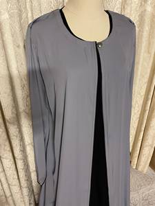 Abaya Vintage ODM Ecológica, Sólida, Antiarrugas, Transpirable, Ligera, de Secado Rápido, Satén Bordado, Manga Larga, Modesta - Product Image 6