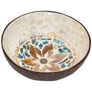 Juego de Cuchara y Tazón de Cáscara de Coco Hecho a Mano de Alta Calidad, Artesanía Vietnamita, Diseño Bohemio Ecológico, Opción Económica - Product Image 1