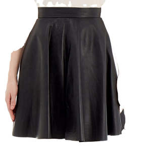 Jupe en cuir légère grande taille pour femme, style décontracté, avec taille naturelle, vente en gros, pour l'été - Product Image 5