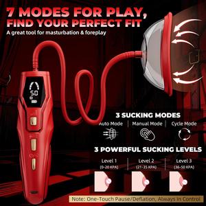 Bomba de Clítoris para Mujeres, Succionador de Clítoris, Juguetes BDSM, Bomba Clitoral Automática con 3 Niveles de Succión y 3 Niveles de Presión, Juguetes Digitales 3 en 1 para Pezones - Product Image 2