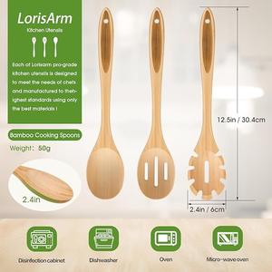 Cuchara de Té de Madera Natural Premium, Reutilizable, para Café, Té y Azúcar, Ecológica, Utensilio de Cocina - Product Image 1