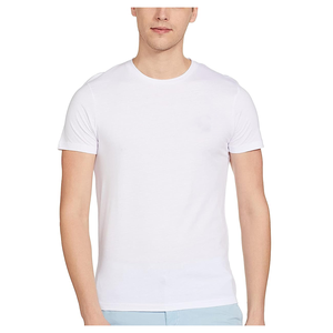 Camiseta de Verano para Hombre, Estilo Urbano, 100% Algodón, Corte Ajustado, Manga Corta, Ligera, Tejida, con Estampado Digital, en Oferta - Product Image 1