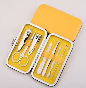 Meilleur prix, kits de manucure et pédicure personnalisables de luxe, acier inoxydable de haute qualité, coupe-ongles 7 pièces, coupe-ongles 3 en 1 - Product Image 4