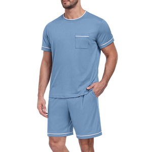 Ensemble deux pièces pour homme, style sportswear, uni, coupe-vent et hiver, respirant, tricoté, grande taille, style urbain - Product Image 1