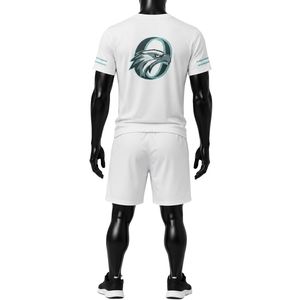 Conjunto Deportivo de Hockey para Hombre en Blanco y Dorado, Jersey Deportivo de Poliéster, Pantalones Cortos, Uniforme Deportivo, Ropa de Entrenamiento, Ropa Deportiva de Alto Rendimiento - Product Image 2
