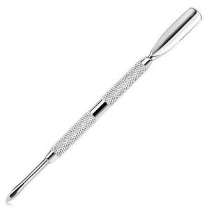 Professional Stainless Steel Cuticle Pusher-Reusable Durable Lightweight Nail Care <b>Instrument</b> with Double-Use Function - Product Image 2