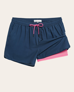 Shorts de sport 2-en-1 personnalisés pour hommes, double couche, premium, pour la course et la gym, avec doublure intérieure de compression, tissu à séchage rapide - Product Image 5
