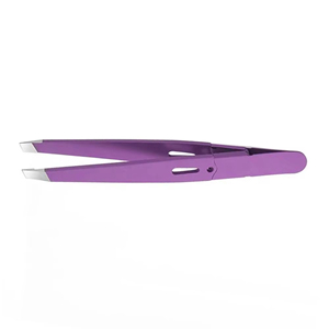 Pinza de Cejas Profesional Ergonómica de Acero Inoxidable con Punta Inclinada, de Alta Calidad, Ecológica, Ligera y Duradera - Product Image 2