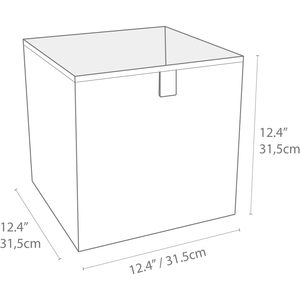 MA59B Foldable Cube Storage <b>Box</b> for Home and Office Spacious <b>Canvas</b> Wardrobe Organiser for Clothing and Other Items - Product Image 5