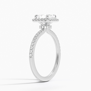 BOJ <b>Ring</b> 0100 Asscher Cut 925 Silver Halo Stone Prong Setting Solitaire Diamond <b>Ring</b> 2ct D Color VVS1 Moissanite GRA Certified - Product Image 2